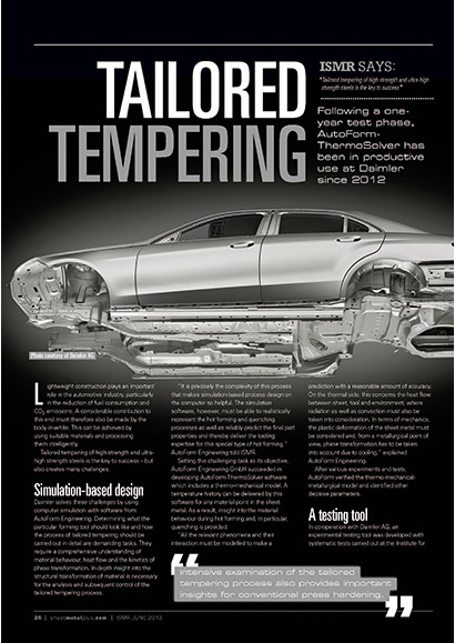Tailored Tempering