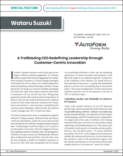 A Trailblazing CEO Redefining Leadership through Customer-Centric Innovation (PDF 1 MB)