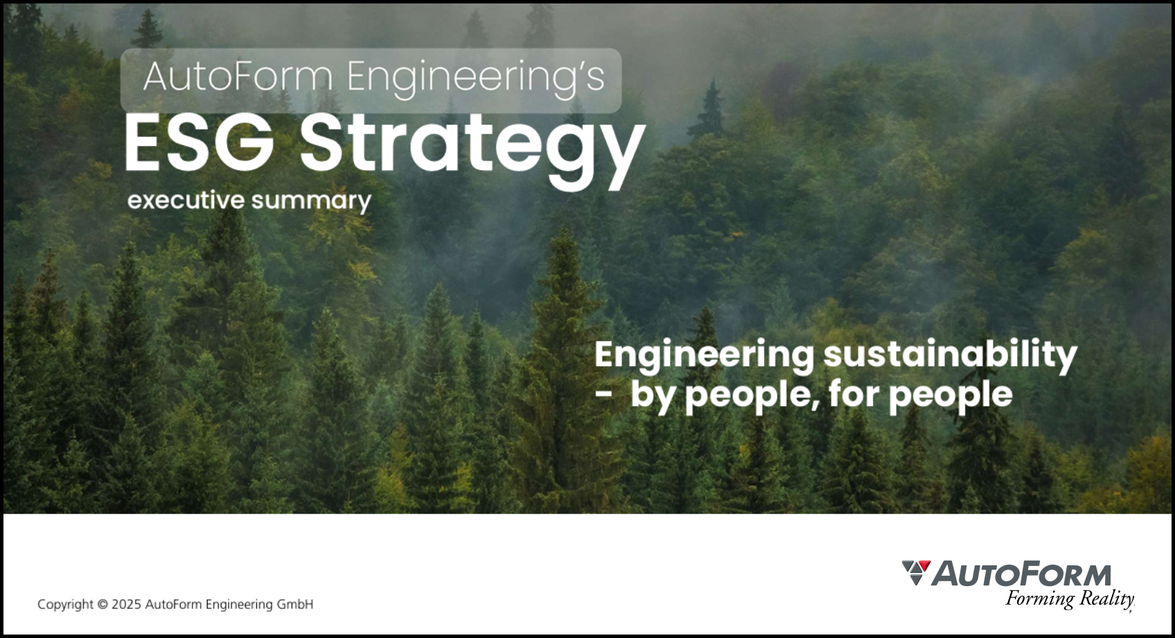 AutoForm ESG Strategy Executive Summary