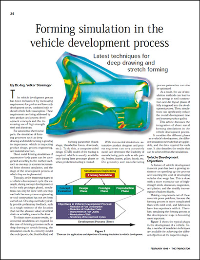 Forming simulation in the vehicle development process (PDF 128 Ko)