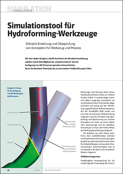 Simulationstool für Hydroforming-Werkzeuge (PDF 245 Ko)