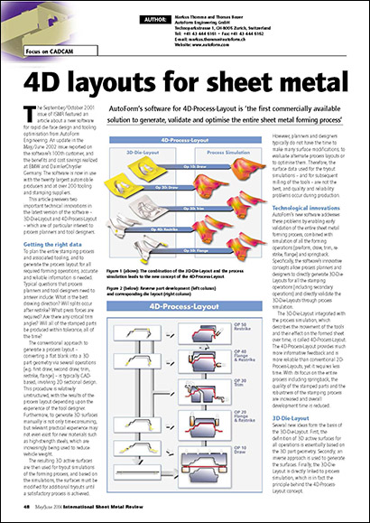 4D layouts for sheet metal parts (PDF 127 KB)