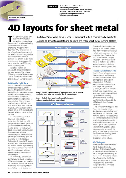 4D layouts for sheet metal parts (PDF 127 Ko)