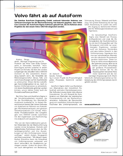 Volvo fährt ab auf AutoForm (PDF 741 Ko)