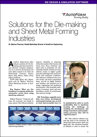 Solutions for the Die-making and Sheet Metal Forming Industries (PDF 253 Ko)