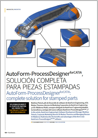 AutoForm-ProcessDesigner<sup>forCATIA</sup> : Solución para piezas estampadas (PDF 187 KB)