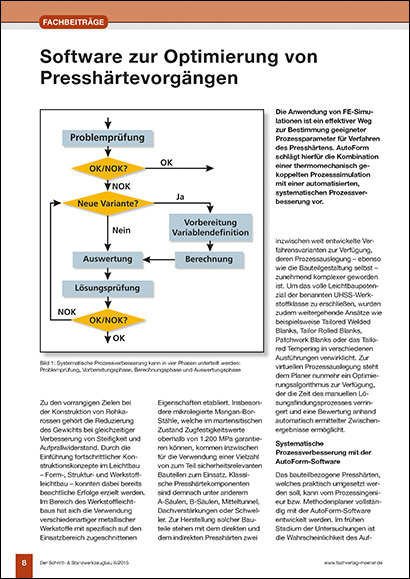 Software zur Optimierung von Presshärtevorgängen (PDF 2 Mo)