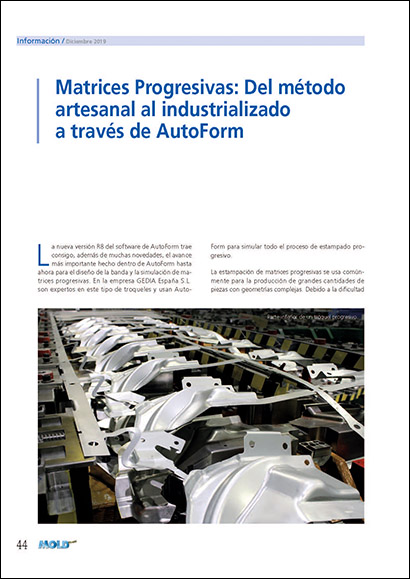Matrices Progresivas: Del método artesanal al industrializado a través de AutoForm (PDF 1 МБ)