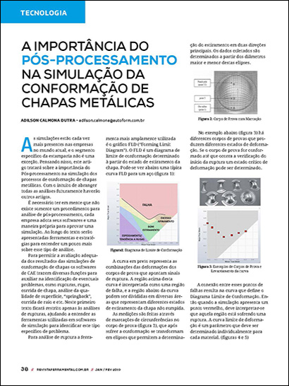 A importância do pós-processamento na simulação de conformação de chapas metálicas (PDF 1,017 кБ)
