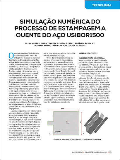 Simulação numérica do processo de estampagem a quente de aço USIBOR1500 (PDF 1 MB)