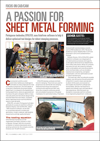 A Passion for Sheet Metal Forming