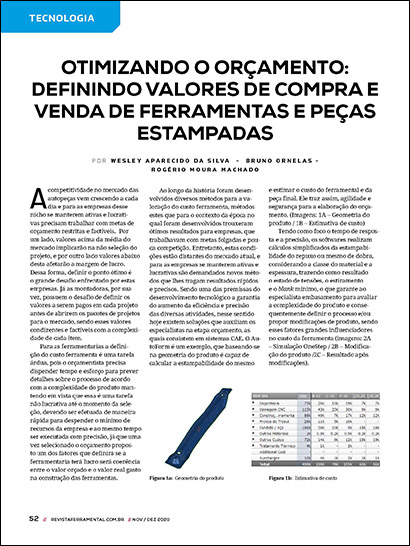 Optimizando o orçamento: Definindo valores de compra e venda de ferramentas e peças estampadas (PDF 556 KB)