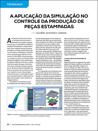 A aplicação da simulação no controle da produção de peças estampadas (PDF 998 KB)