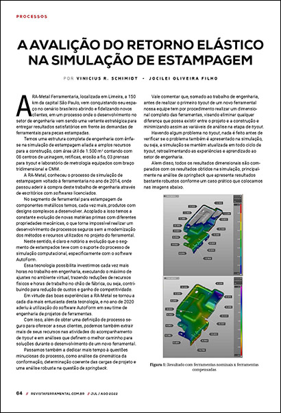 A avalição do retorno elástico na simulação de estampagem (PDF 1 Mo)