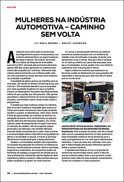 Mulheres na indústria automotive – caminho sem volta (PDF 2 MB)