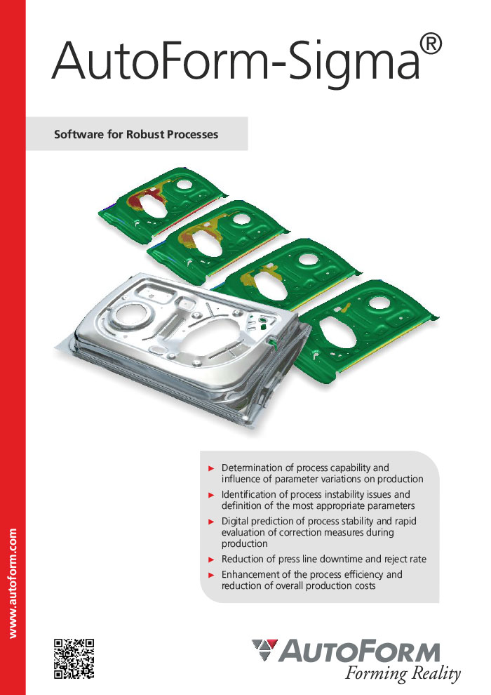 AutoForm-Sigma – Software for Robust Processes – Broschüre