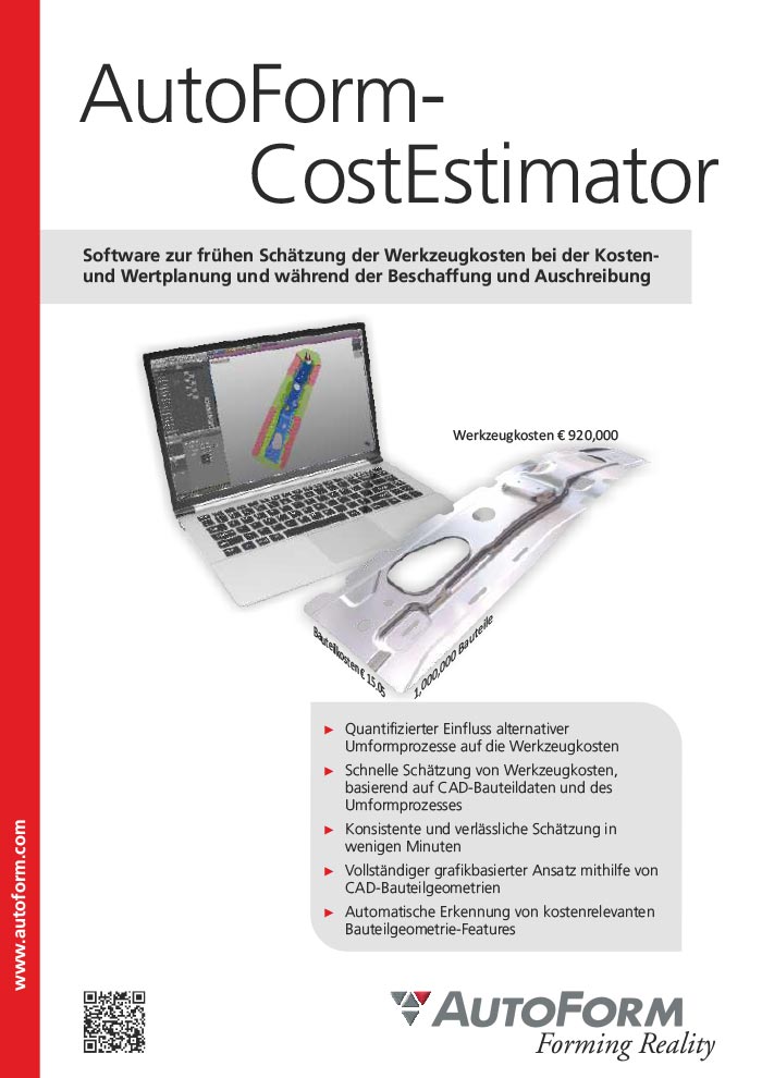 AutoForm-CostEstimator – Broschüre