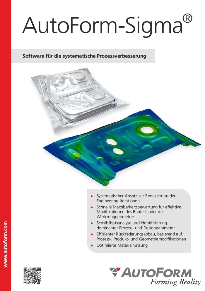 AutoForm-Sigma – Software für die systematische Prozessverbesserung – Broschüre